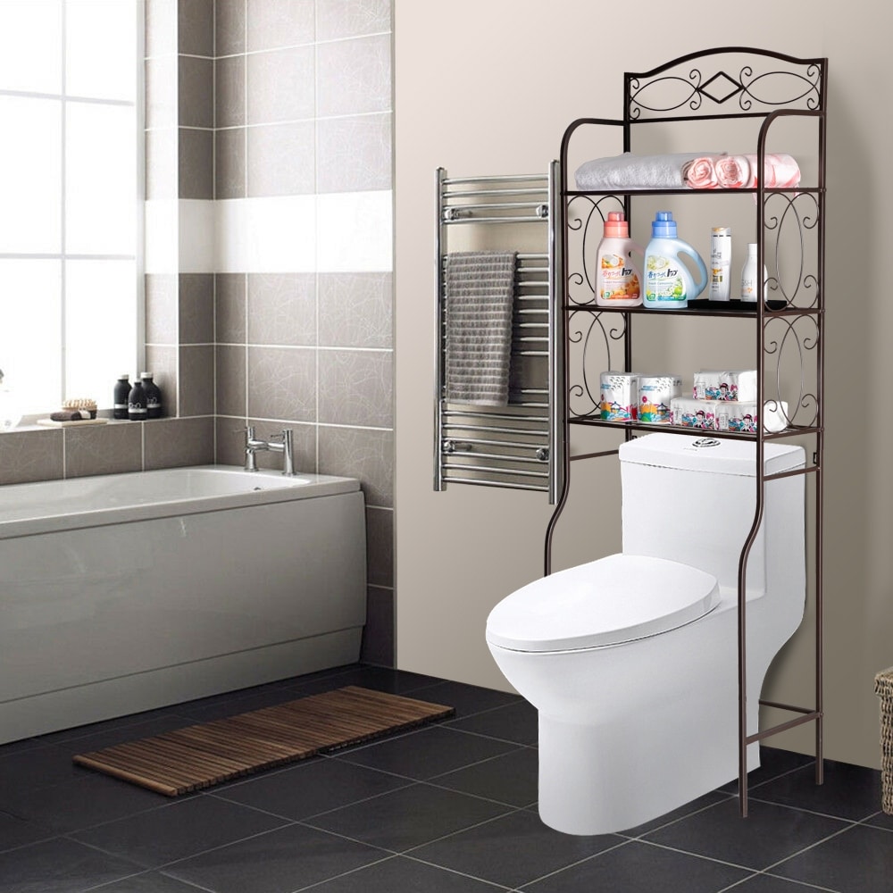 UTEX 3-Shelf Bathroom Organizer Over The Toilet, Bathroom  Spacesaver,Collection Spacesaver - On Sale - Bed Bath & Beyond - 31428689