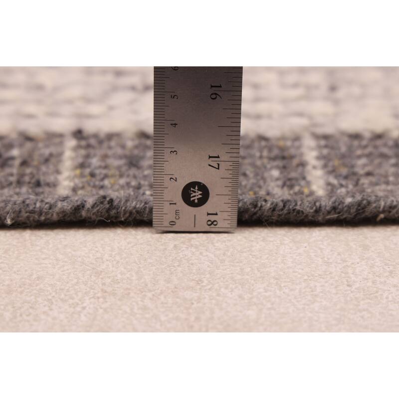 ECARPETGALLERY Hand-knotted Looma Light Grey Wool Rug - 8'3 x 10'2