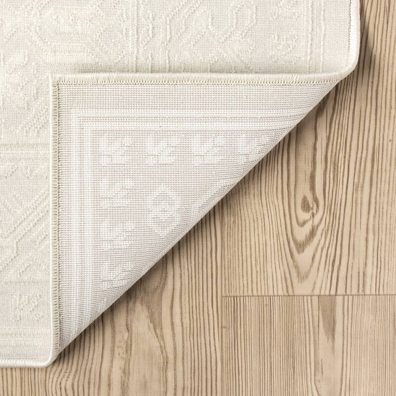 Abani Rugs Regal REG520A Cream Tone-on-Tone Vintage Inspired Area Rug