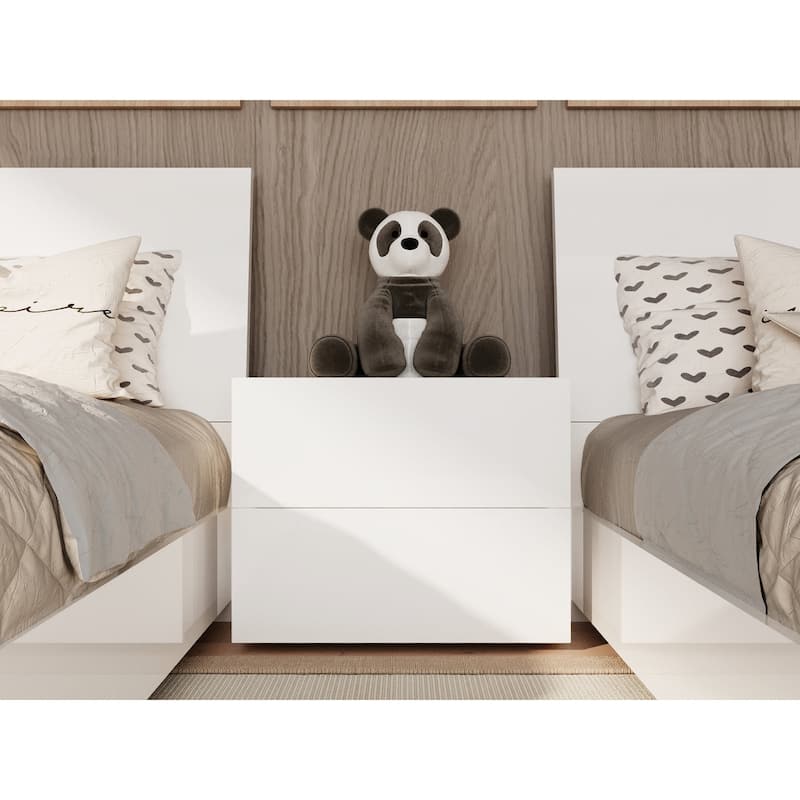 Ayla Nightstand in Dark Oak Melamine
