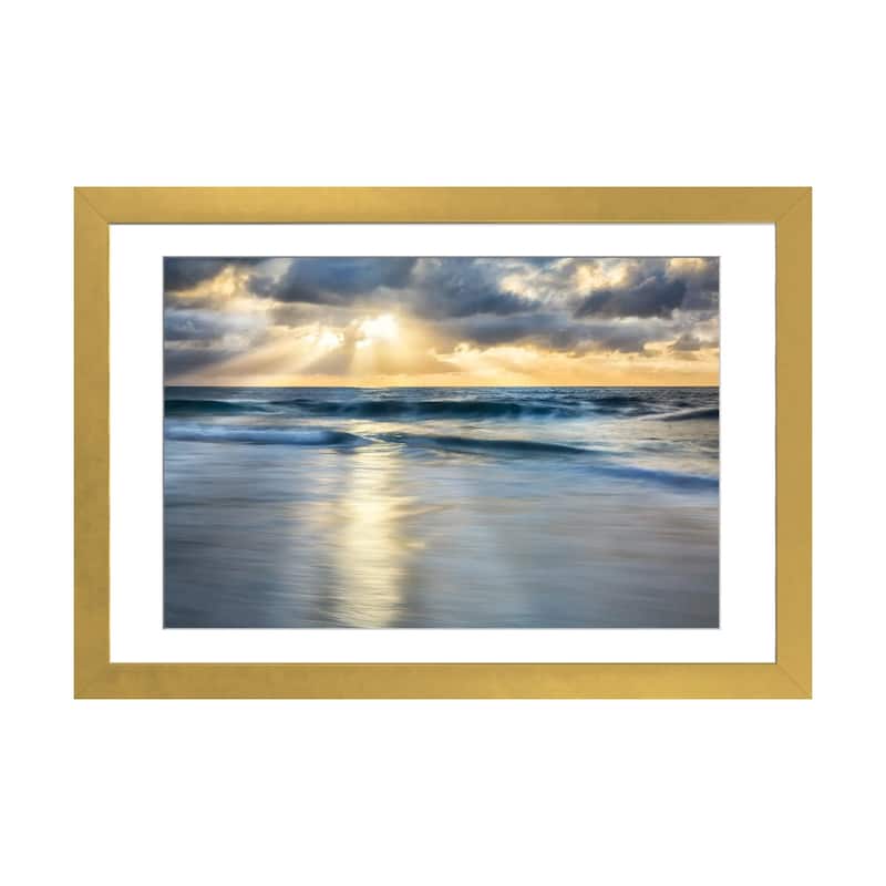 iCanvas "Cloudscape Shore" by Danita Delimont - Gold - 16x24x1