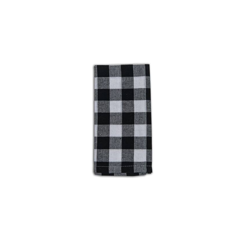 Buffalo Check 100 Cotton Napkin (Set of 4) - Black