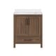 preview thumbnail 23 of 109, OVE Kansas Single Sink Bathroom Vanity, Dove White Engineered Stone Top