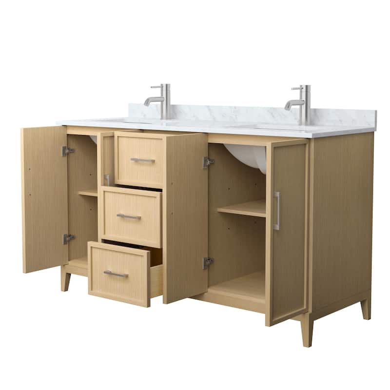 Elan 60-inch Double Vanity, Marble Top