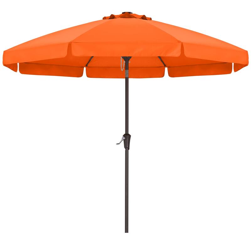 ABCCANOPY 9FT Outdoor Table Market Umbrella Tilt and Crank for Garden - Orange