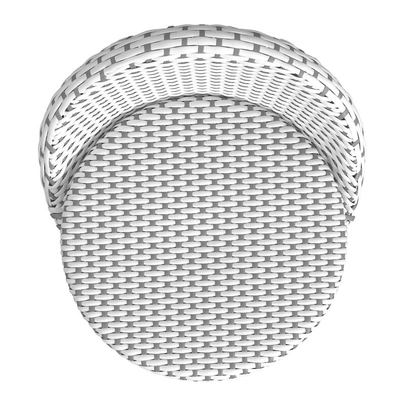 Inez 24 in. Seat Height Rattan Low Back Counter Stool