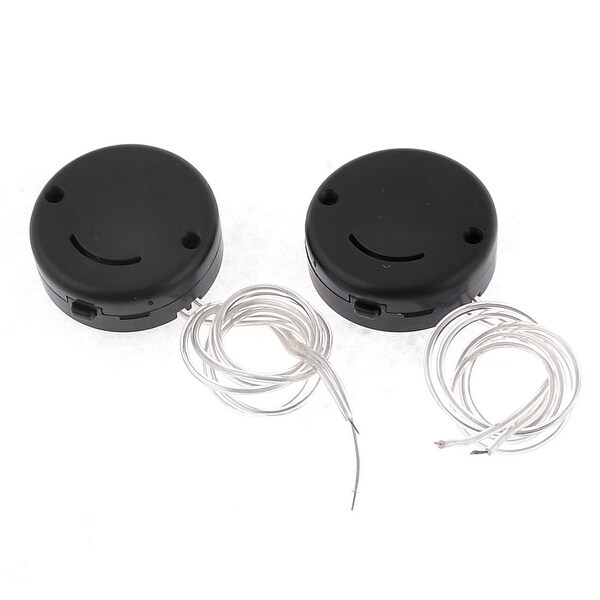 2pcs Round Smile Flicker Button Battery Holder for 2 x 6V CR2032 Batteries
