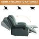 preview thumbnail 12 of 79, Vegan Leather Upholstered Push Back Manual Recliner Chair