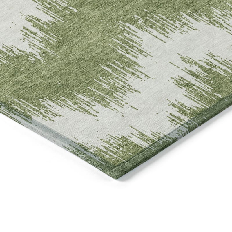 Machine Washable Indoor/ Outdoor Chantille Modern Chevron Rug