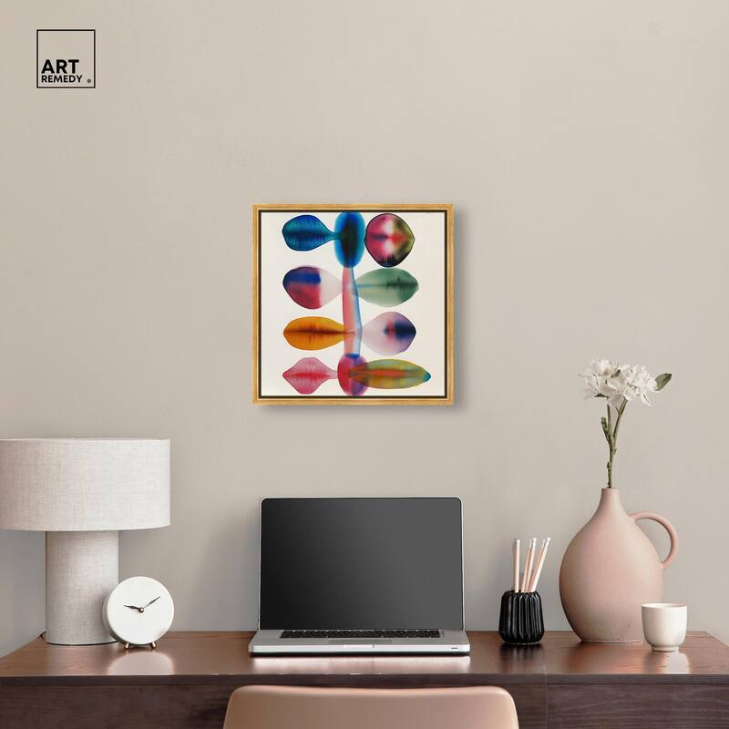 Chromatic Column Canvas by Art Remedy