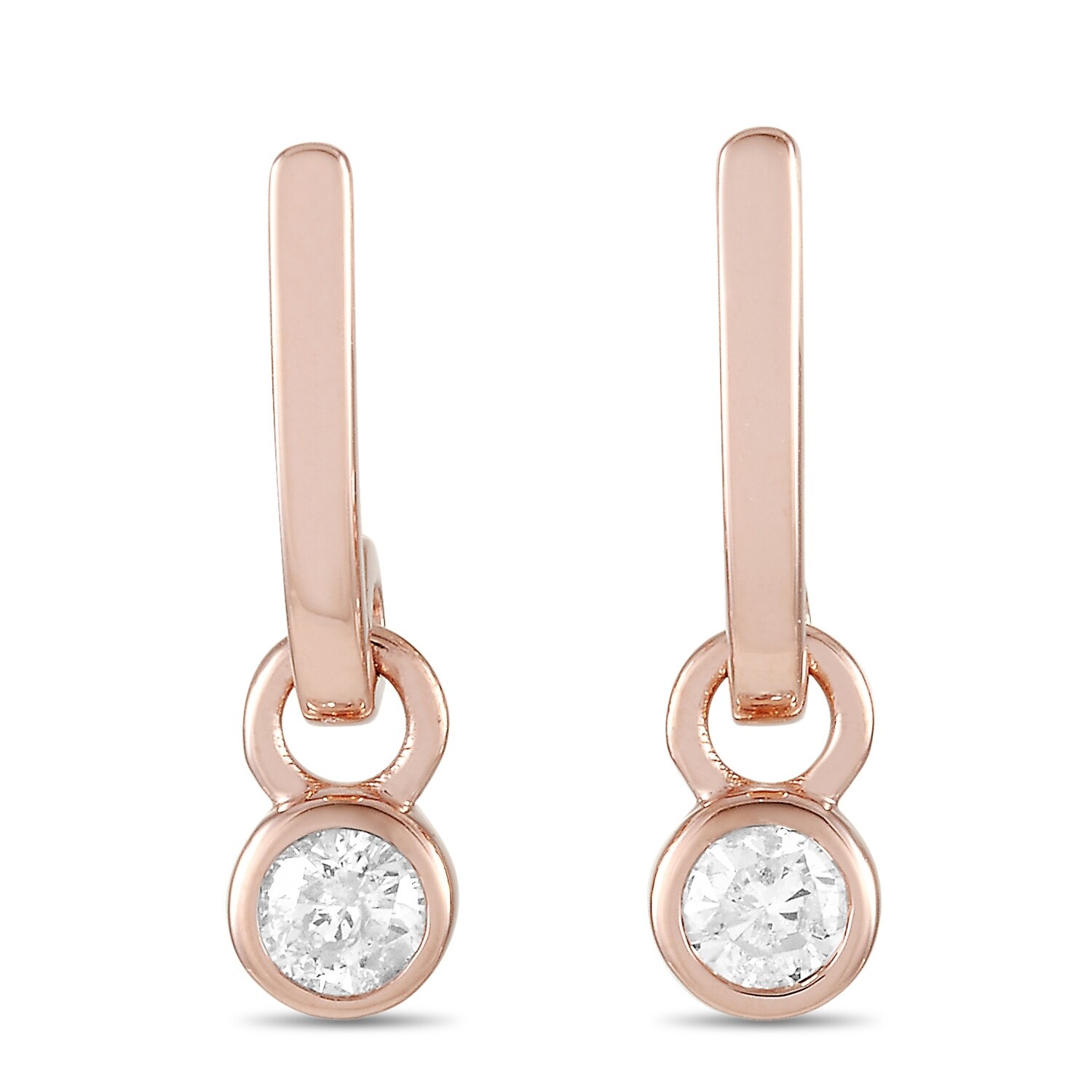 Rose Gold 0.29 ct Diamond Earrings AER-15716R
