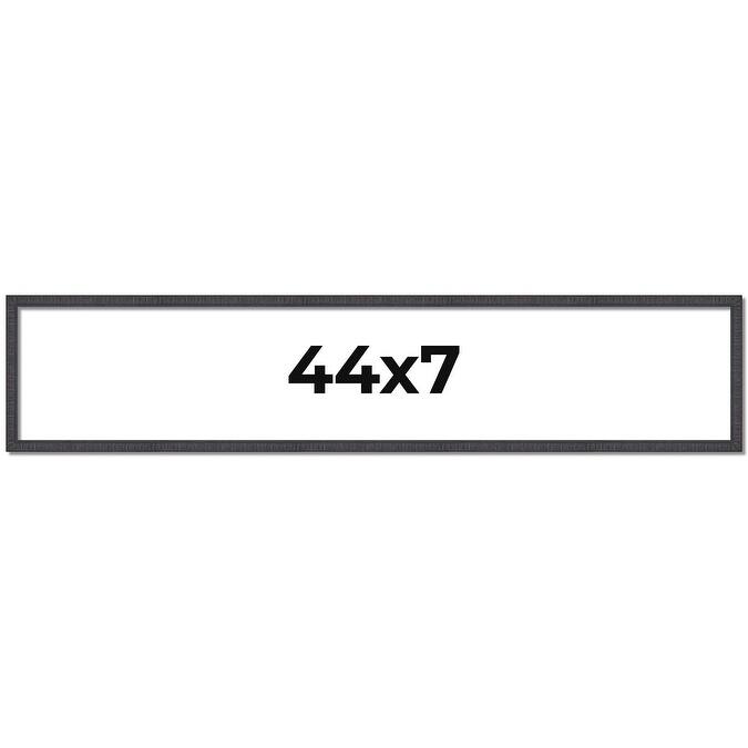 44x7 Frame Brown Solid Wood Picture Frame - Complete Modern Photo