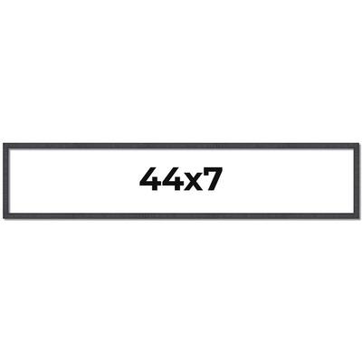 44x7 Frame Brown Solid Wood Picture Frame - Complete Modern Photo