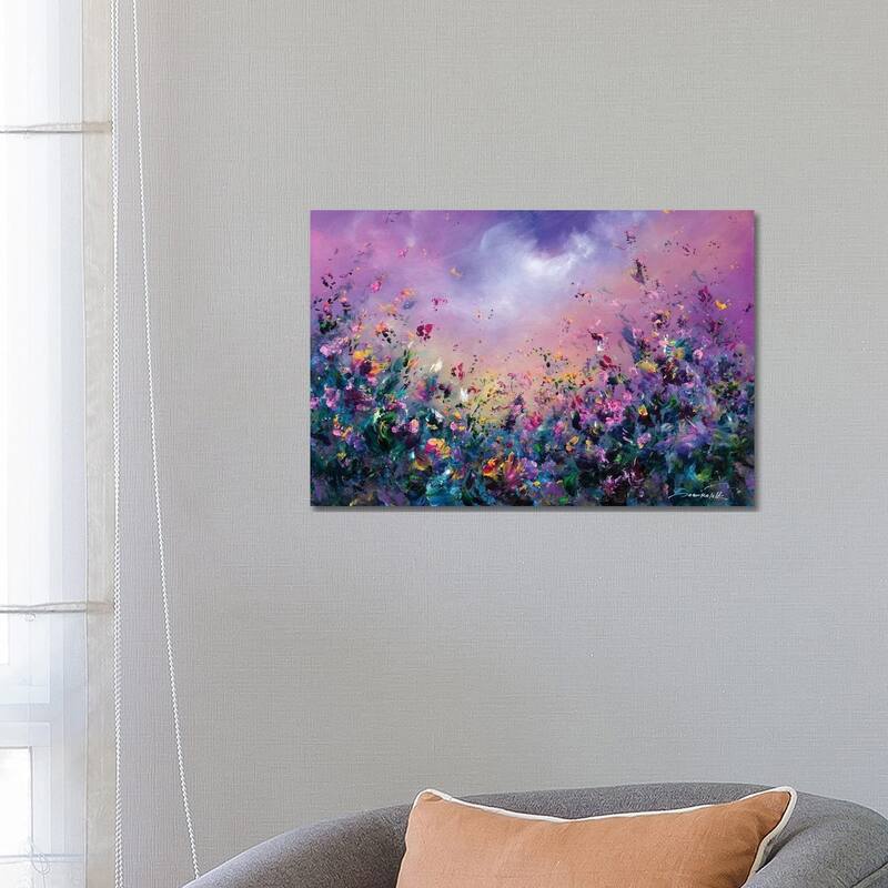 iCanvas "Rainbow Meadow" by Jaanika Talts Canvas Print - 18x26x1.5