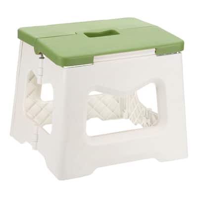 8" Folding Step Stool for Adults 165 lbs Capacity - 8.7 x 6.9 x 7.5inch