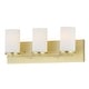 preview thumbnail 1 of 2, Maxim 10283 Lateral 3 Light 20" Wide Vanity Light Satin Brass