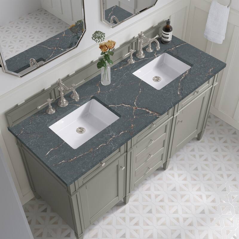 James Martin Vanities 650-V60D-FPBL Brittany 60" Free Standing Double
