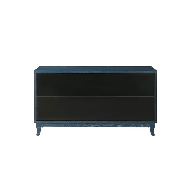 Accent Storage Cabinet, Boho Rattan Sideboard Buffet with 4 Adjustable Shelves, Console Table for Hallway, Living Room, Bedroom