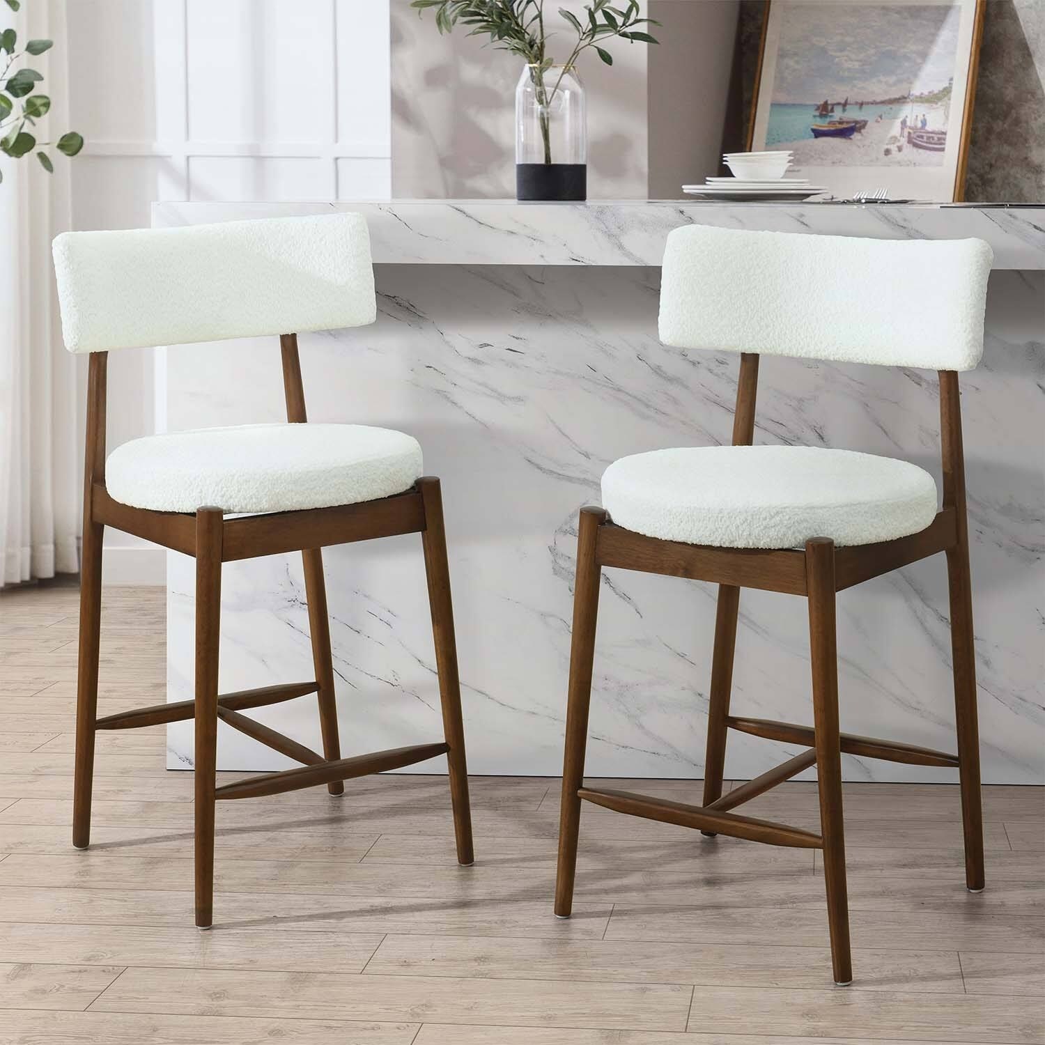 Modern Counter Stools (Sets of 2),Stylish and Comfortable Seating for Various Spaces