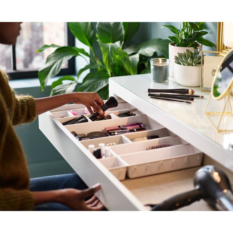 Joseph Joseph Viva 12-piece Makeup Drawer Organizer Set - Shell