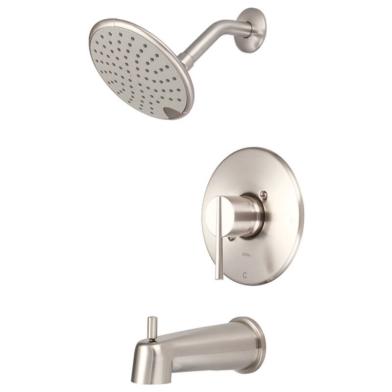 Pioneer Faucets i2v Tub and Shower Trim Package with 1.75 GPM Single - Brushed Nickel