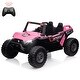 preview thumbnail 6 of 29, 24V 2 Seater Ride On Car for Kids, 4WD Utv Electric Cars Pink