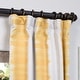 preview thumbnail 30 of 33, Exclusive Fabrics Flambe Striped Pattern Room Darkening Curtain Panel Pair (2 Panels)