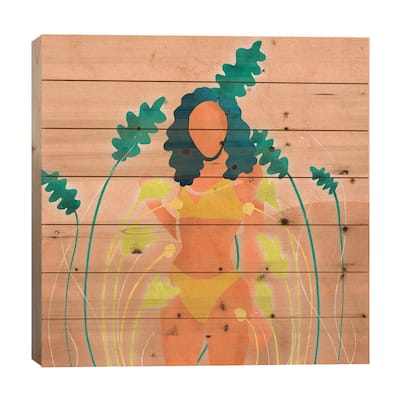Paige Print On Wood by Reyna Noriega - Multi-Color