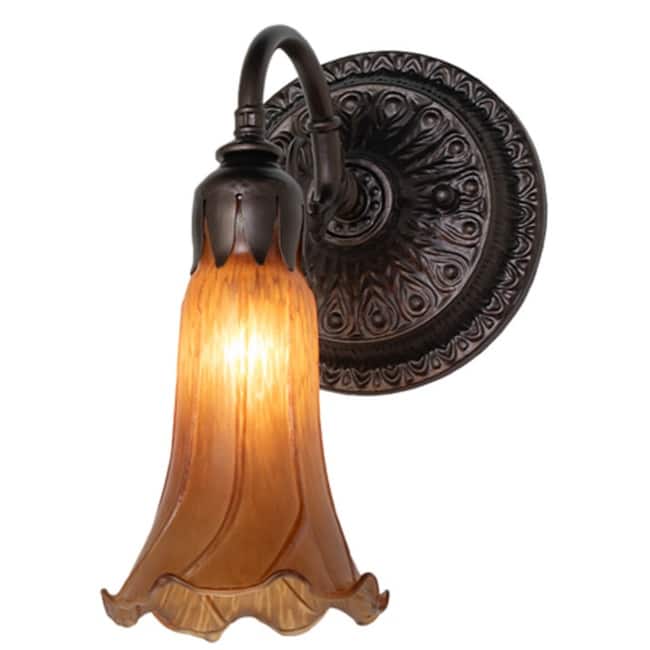 Meyda Tiffany 261099 10" Tall Wall Sconce - Mahogany Bronze