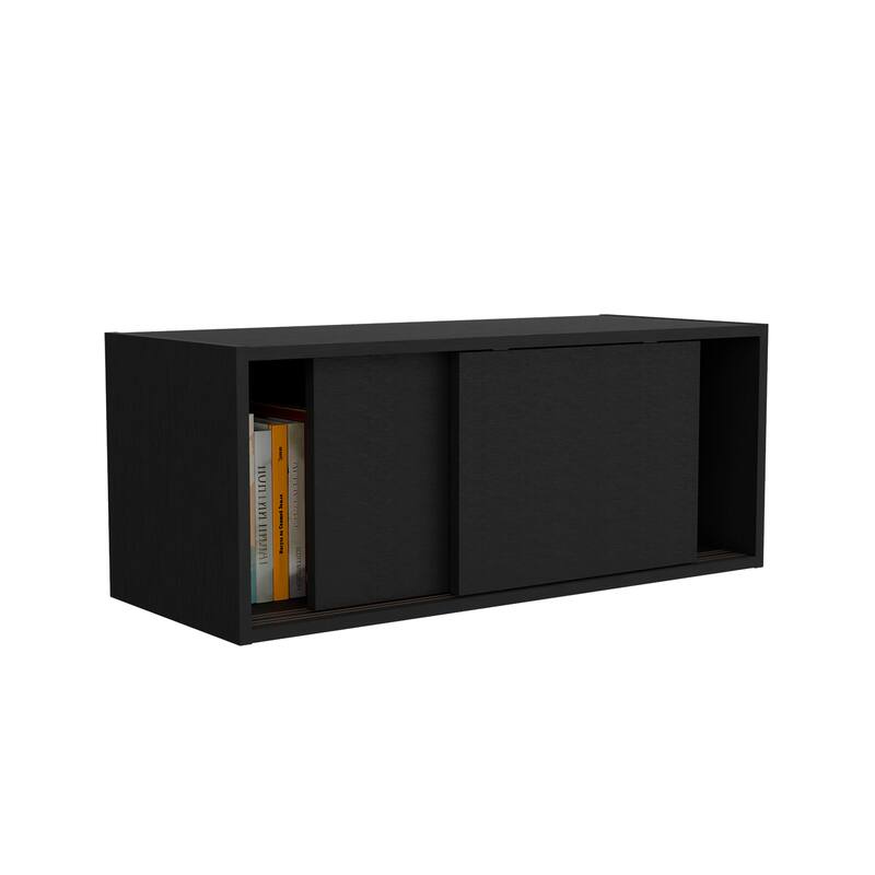 Wall Cabinet with Sliding Doors , Wall Shelf, Storage Cabinet, Bedroom, Office, Living Room, Garage