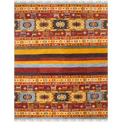 SAFAVIEH Hand-knotted Nomad Iliyana Southwestern Tribal Wool Rug