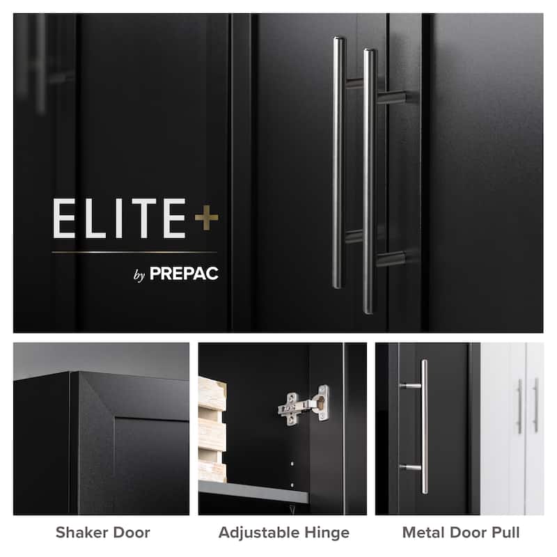 Prepac Elite Accent Cabinet with Panel Doors 16.75" D x 32" W x 65" H - 32 in W x 65 in H x 16.75 in D