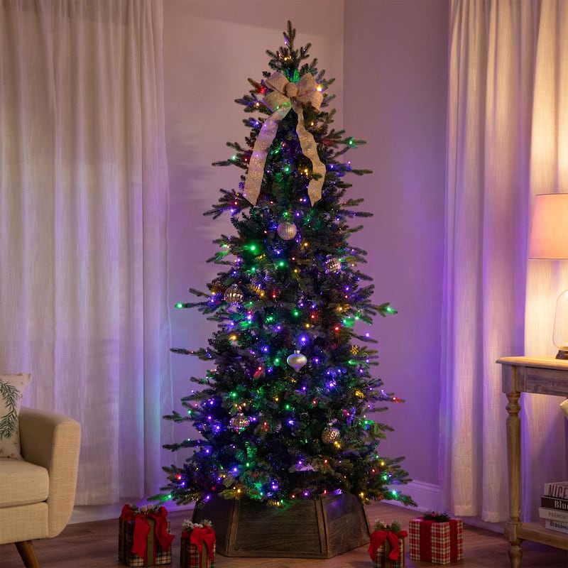 Real Touch™️Pre-Lit Elite Breckenridge Pine IPT Artificial Christmas Tree - 9' Dual Color LED - 9 Foot