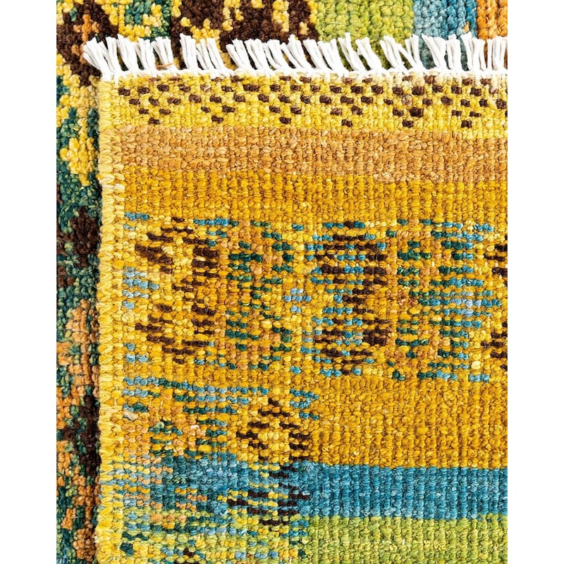 Overdyed, One-of-a-Kind Handmade Area Rug - Multi - 4' 5" x 6' 2"