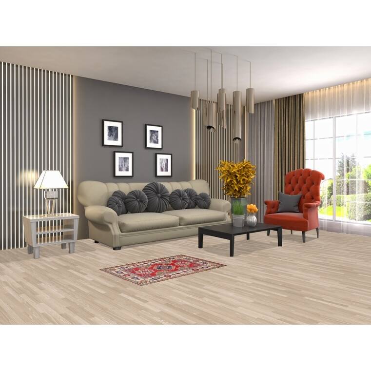 Kazak Oriental Accent Rug Hand-Knotted Geometric Red Wool Carpet - 2'0" x 3'0"