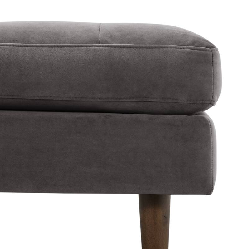 Poly & Bark Napa Velvet Fabric Ottoman