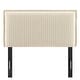 preview thumbnail 24 of 52, Camille Upholstered Striped Linen Blend Headboard