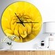preview thumbnail 8 of 8, Designart 'Yellow Chrysanthemum Gold Flower' Oversized Traditional Wall CLock 23 in. wide x 23 in. high