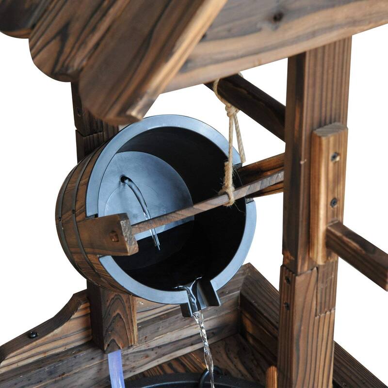 Accent Rustic Wishing Well Fountain