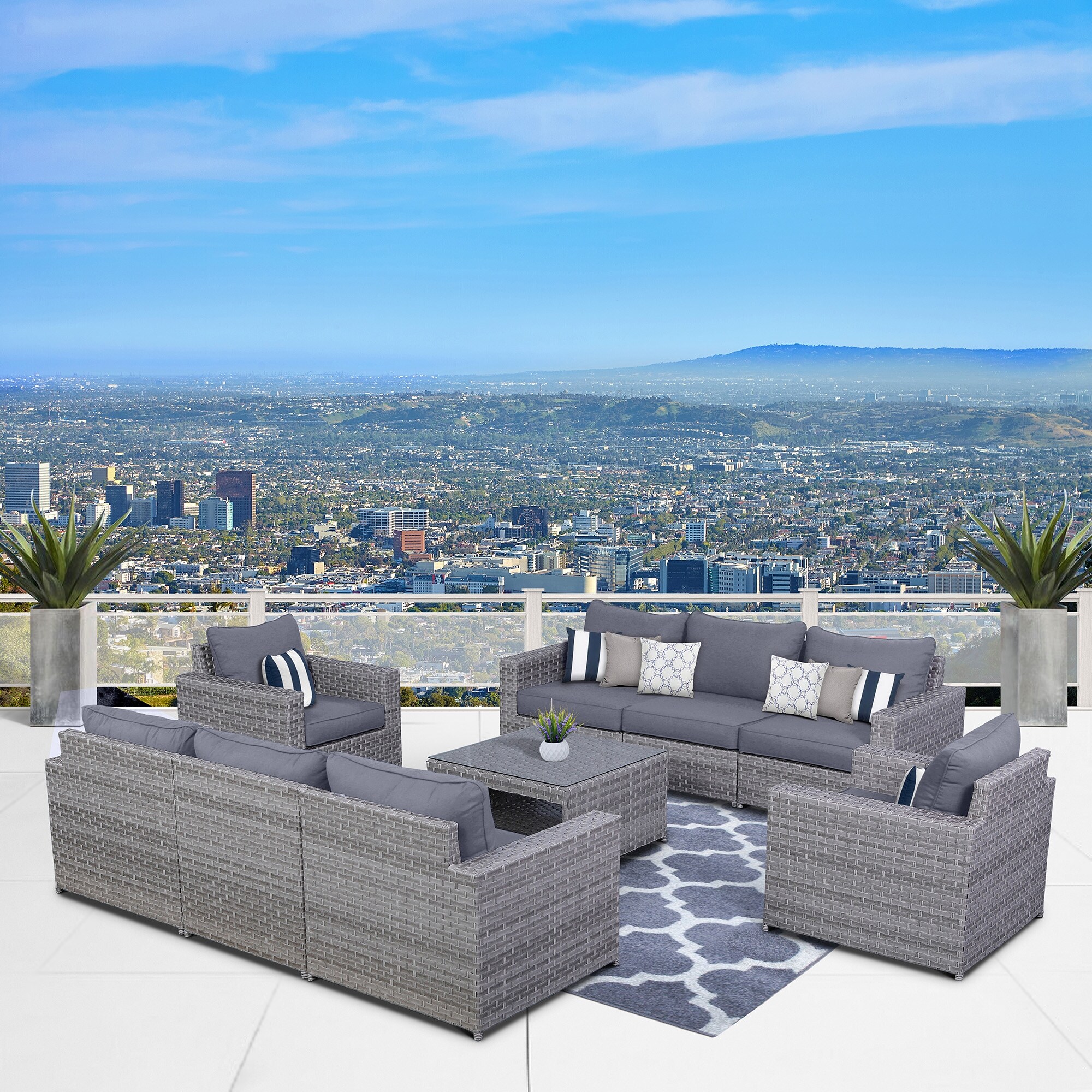 Kensington 9 piece sofa set cheap