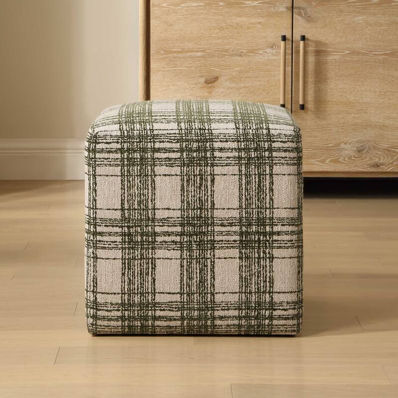Uttermost Joie Ireland Plaid Ottoman