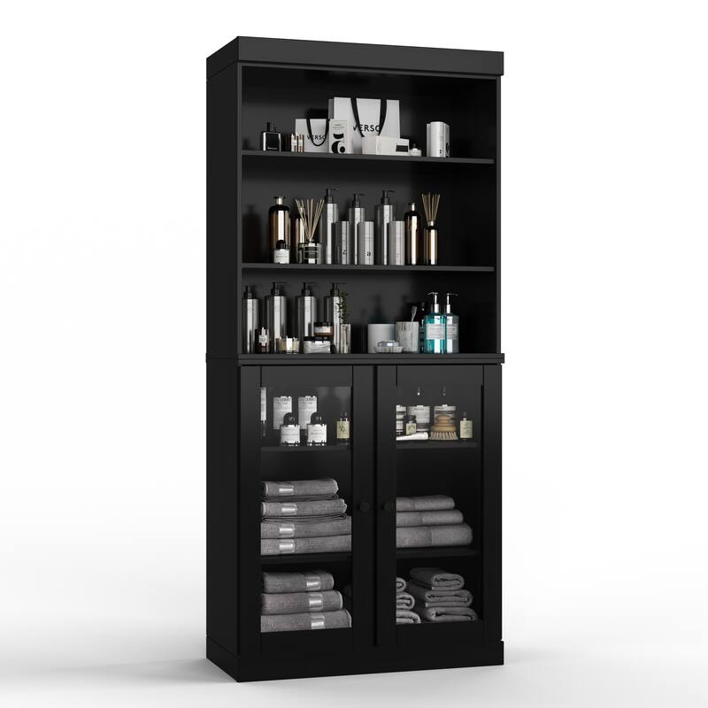100% Solid Wood 32" Bathroom Cabinet with Optional Doors by Palace Imports