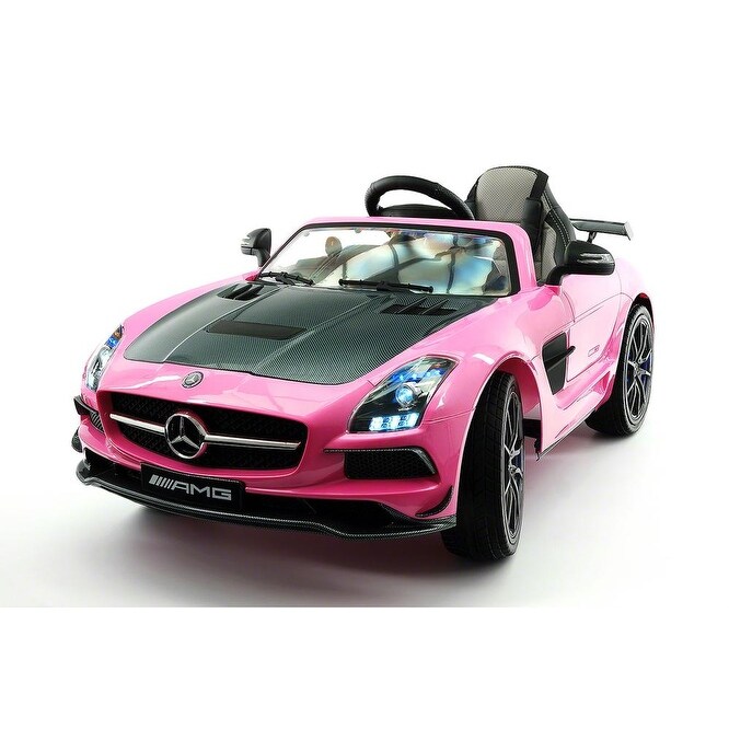 pink mercedes amg ride on car