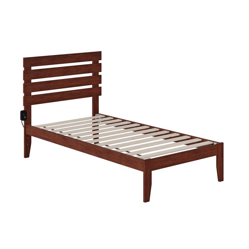 Oxford Platform Bed with USB Charger