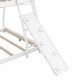 preview thumbnail 7 of 14, Twin over Queen House Bunk Bed, Solid Wood Low Bunk Bed Frame with Climbing Net & Climbing Ramp, for Kids Teens Boys Girls