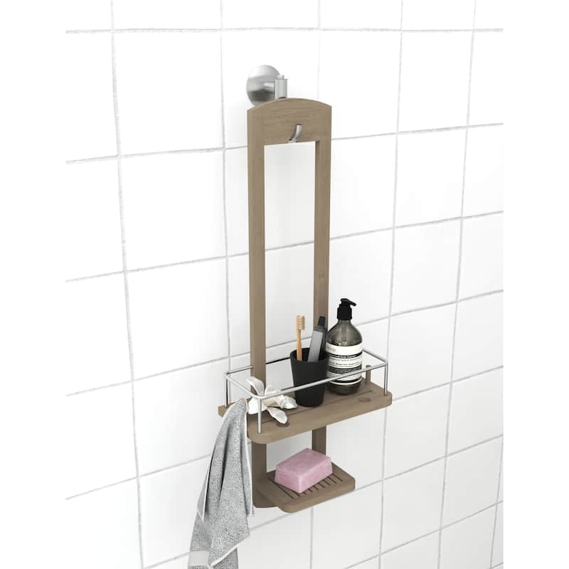 The Original Moa Small Teak Shower Caddy