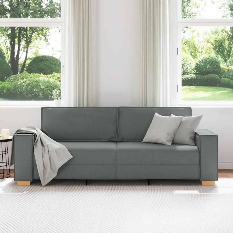 vidaXL Sofa Chair Dark Grey 23.6 " Fabric