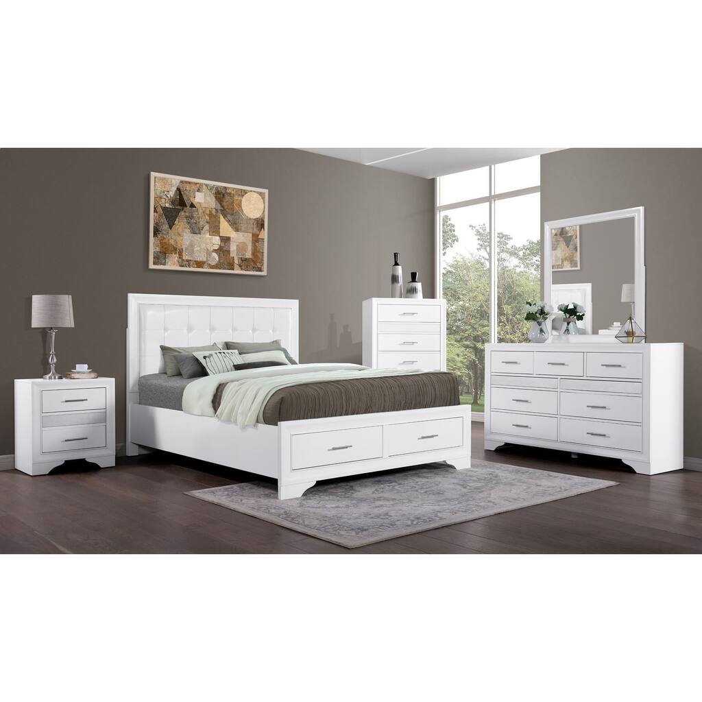 Norah 5-Piece Queen Bedroom Set, White
