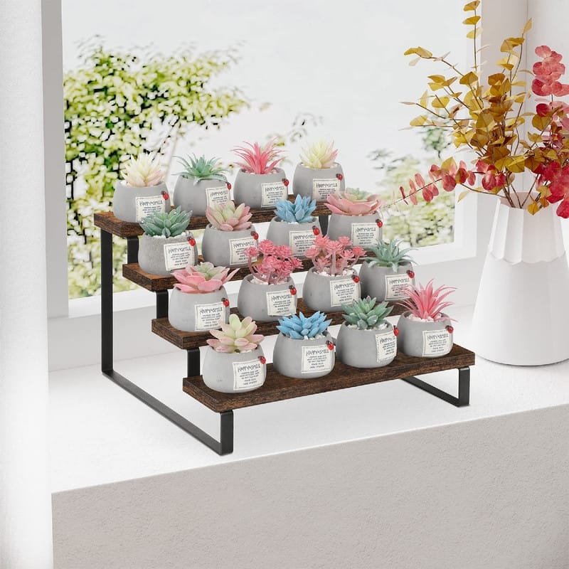 Wooden Display Riser Stand - 13.8 x 12 x 8.2 inches