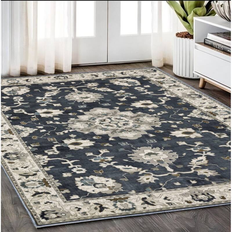 HomeRootsOriental Traditional Runner Area Rug - 92.52' X '62.99' X '0.39